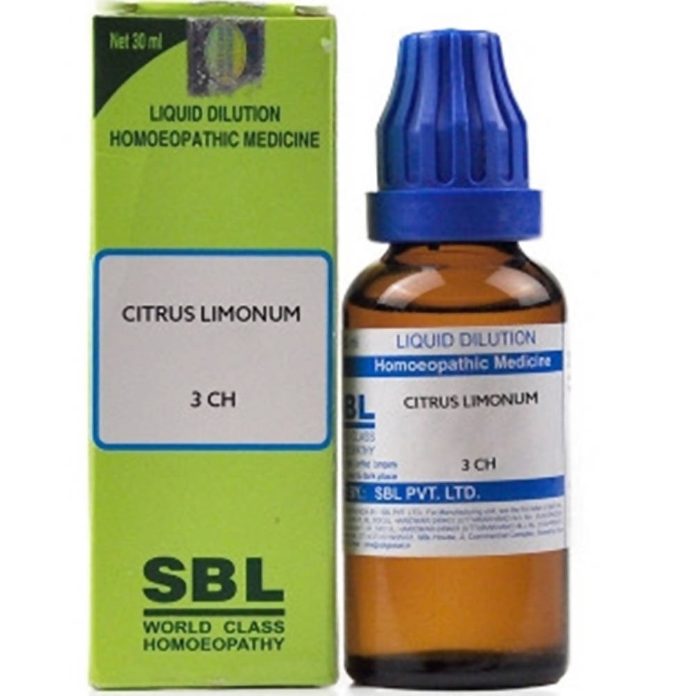SBL Homeopathy Citrus Limonum Dilution 3 CH