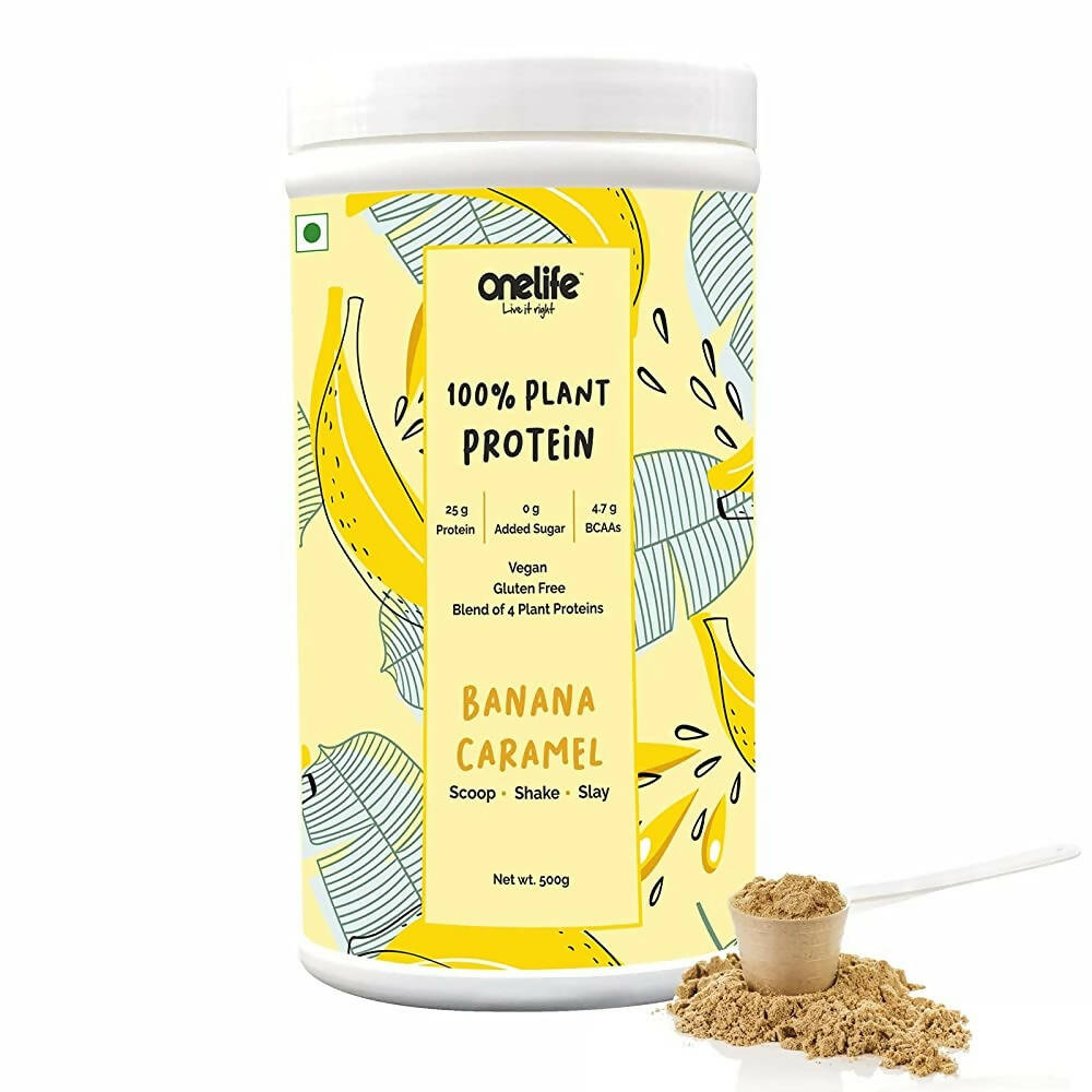 Onelife Plant Protein Banana Caramel - Distacart