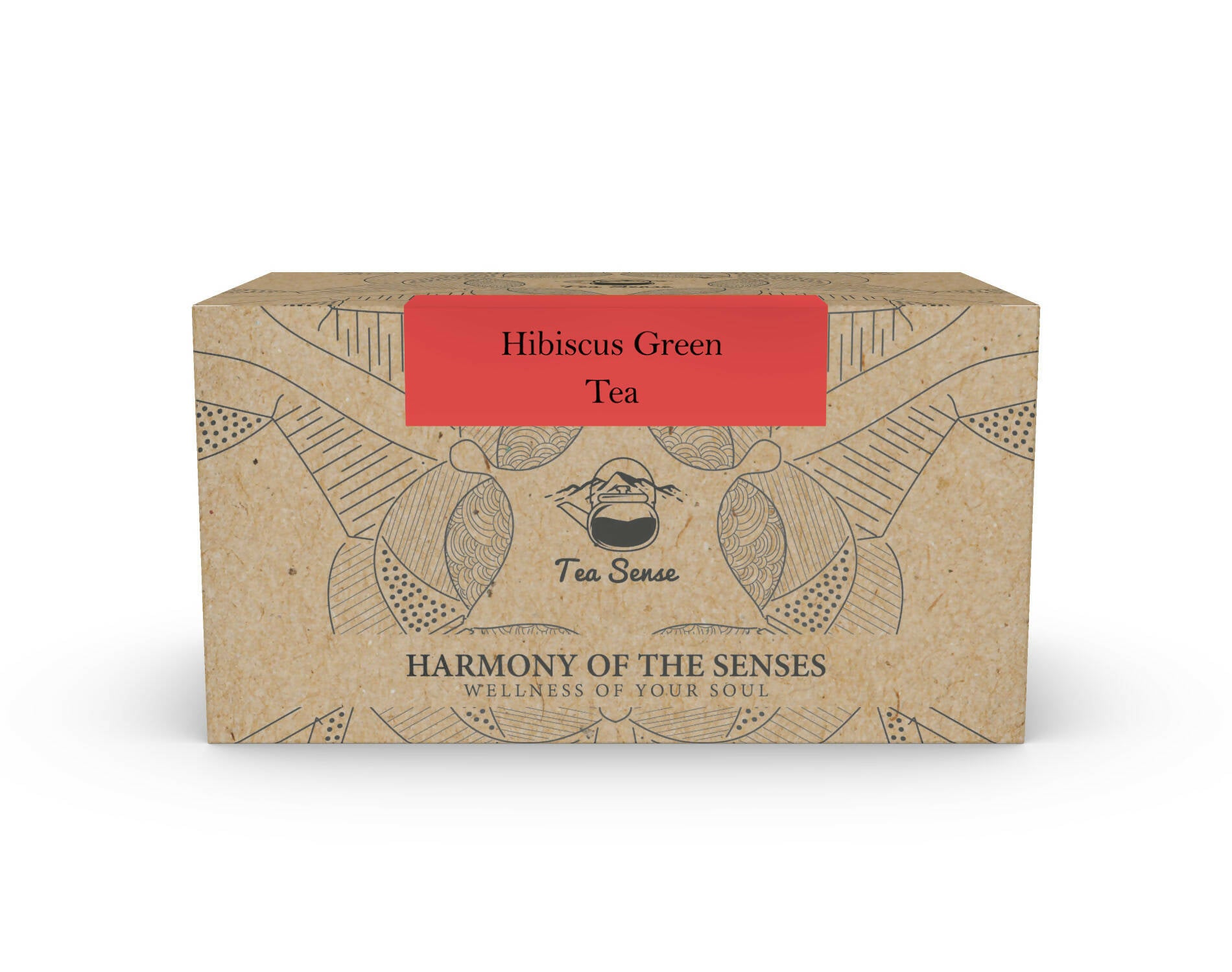 Tea Sense Hibiscus Green Tea Bags Box - Distacart