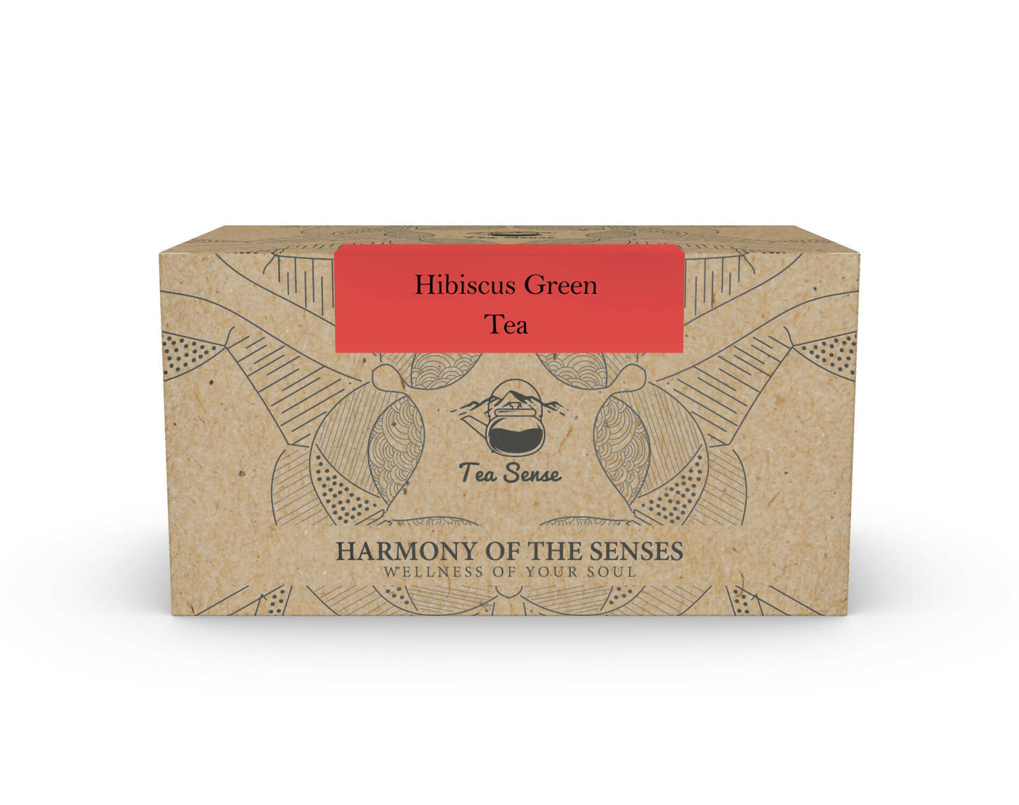 Tea Sense Hibiscus Green Tea Bags Box - Distacart