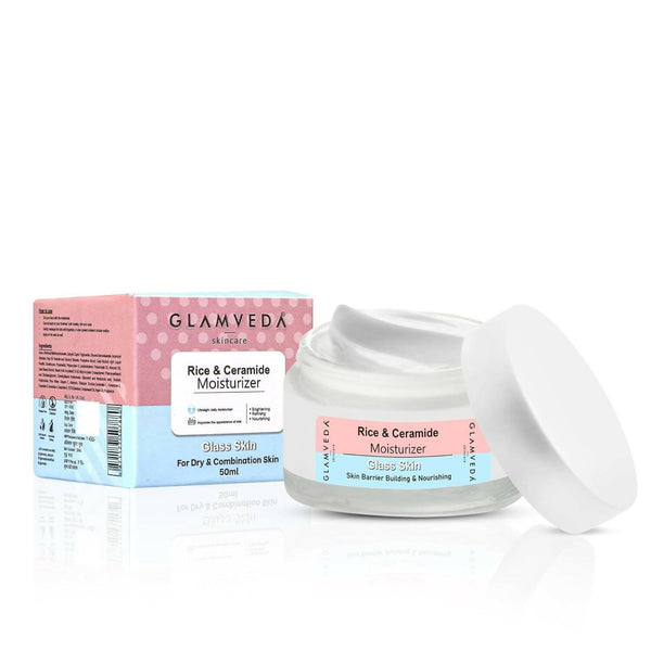 Glamveda Korean Glass Skin Rice & Ceramide Moisturizer - Distacart