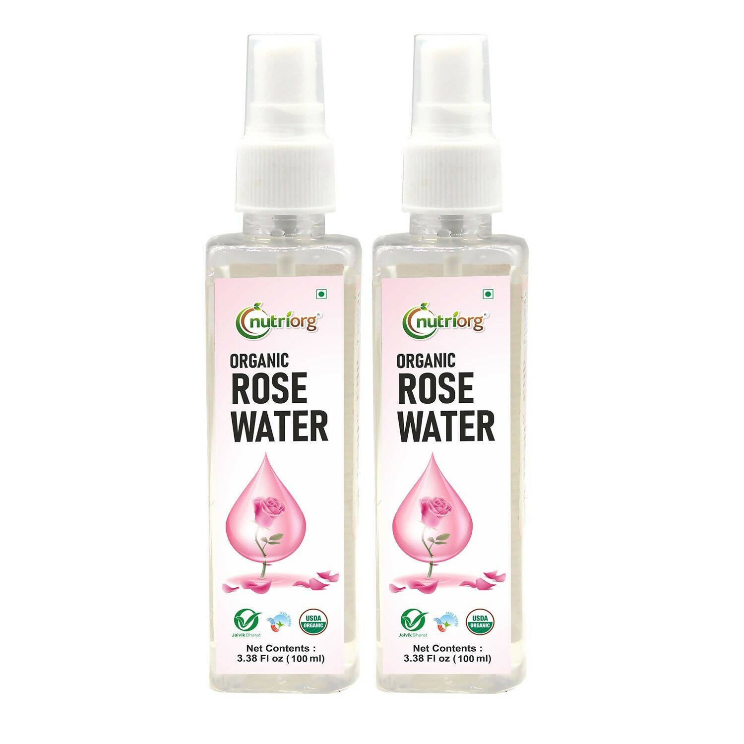Nutriorg Certified Organic Rose Water - Distacart