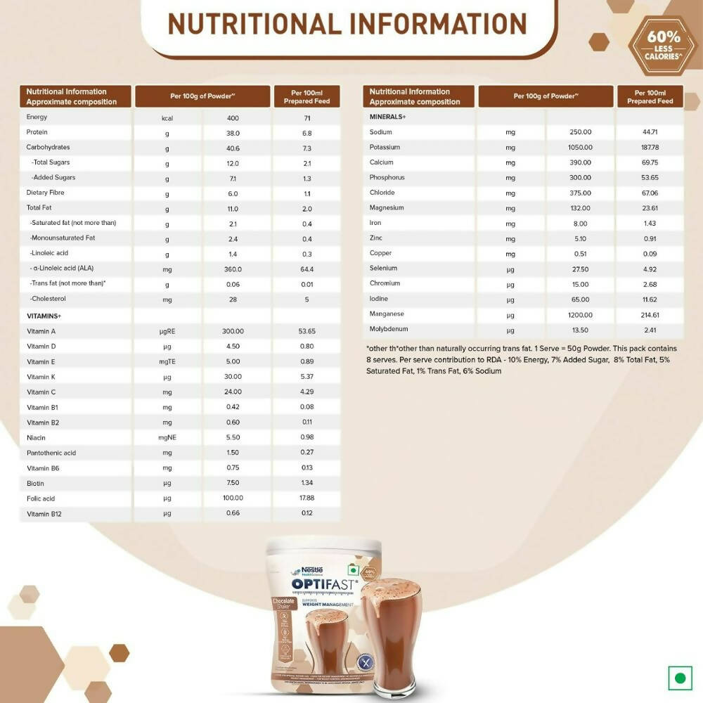 Nestle Optifast Weight Management Shake - Distacart