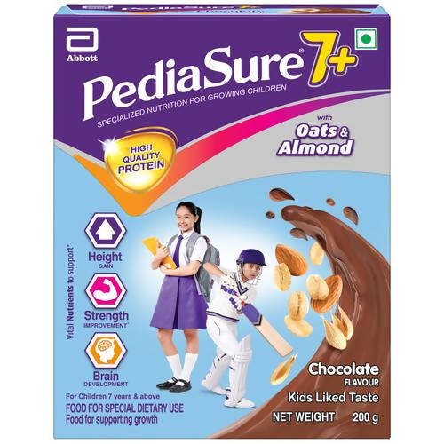 Pediasure 7 Plus Oats &amp; Almond Nutrition Drink Powder Chocolate Flavour