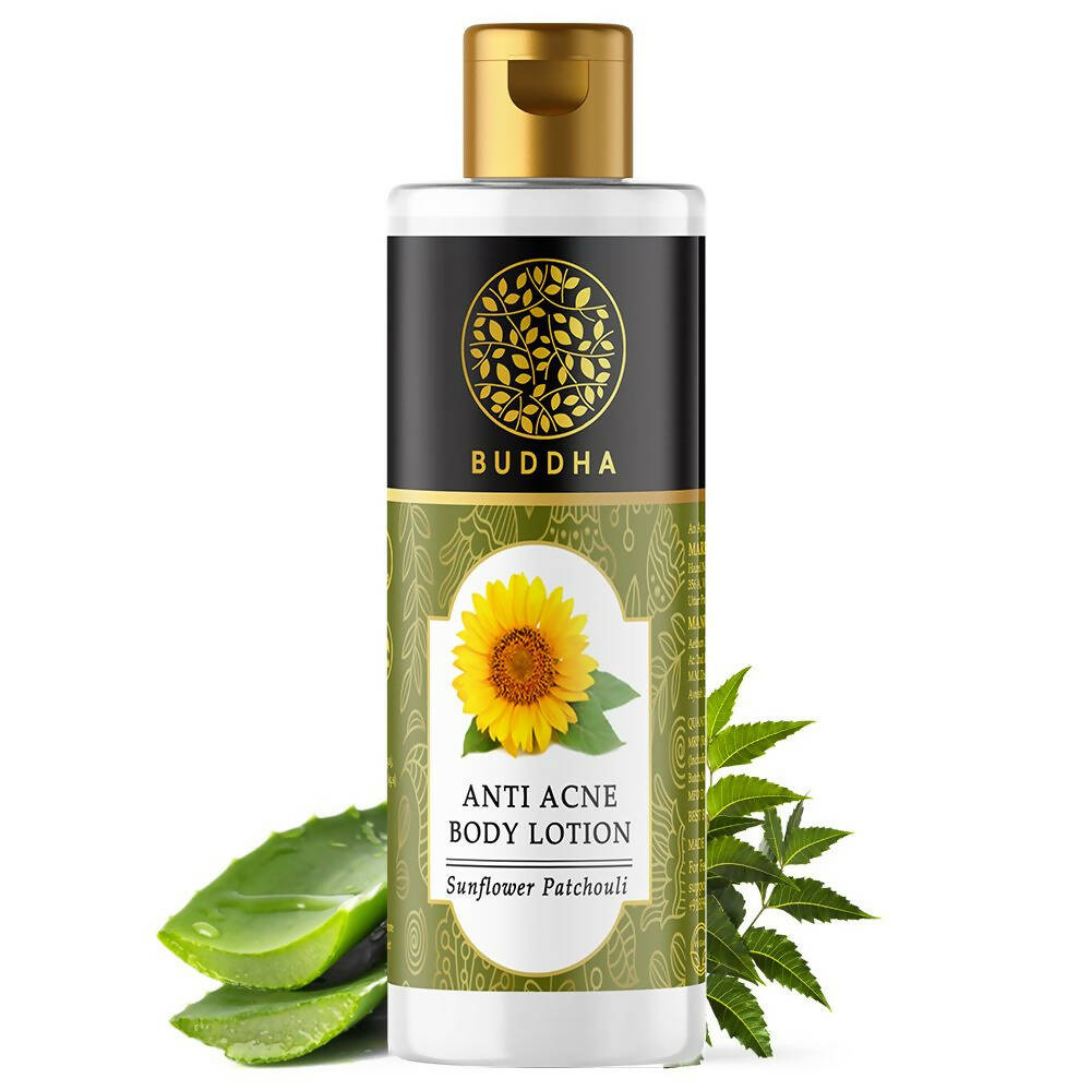 Buddha Natural Anti Acne Body Lotion - For Help Clear Acne & Future Breakouts - Distacart