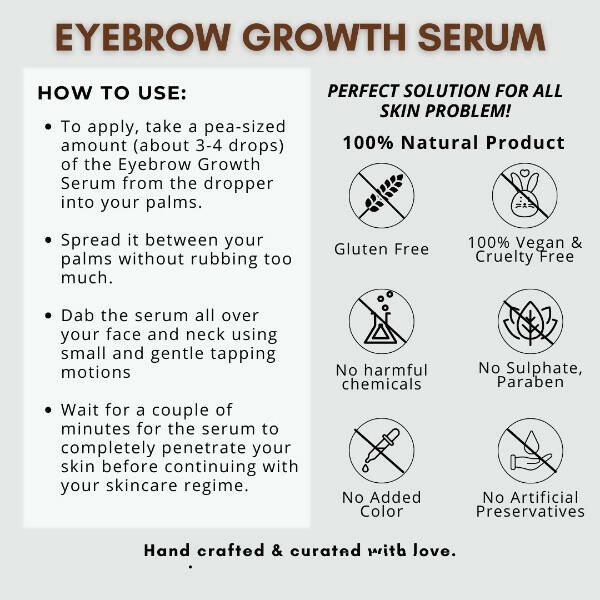 Organicos Eye Brow Growth Serum - Distacart