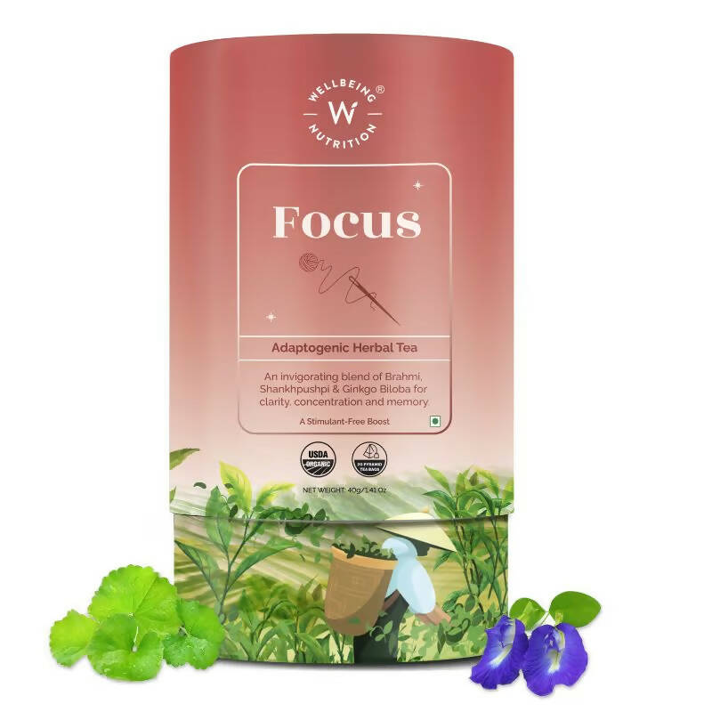 Wellbeing Nutrition Focus Herbal Tea - Distacart