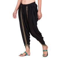 Thumbnail for Asmaani Black color Dhoti Patiala with Embellished Border