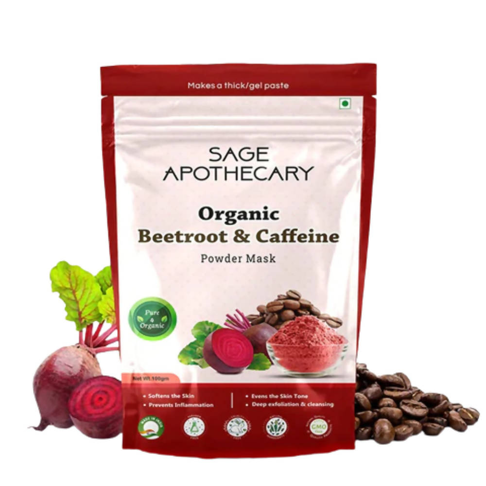 Sage Apothecary Organic Beetroot & Caffeine Powder Mask