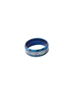 Thumbnail for NVR Men's Rhodium-Plated Finger Ring - Distacart