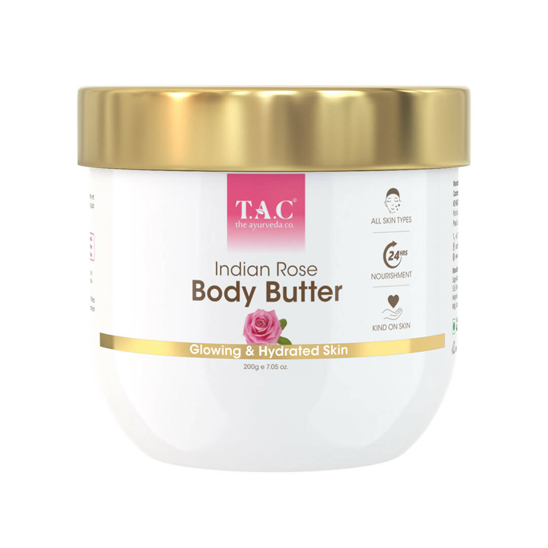 TAC - The Ayurveda Co. Indian Rose Body Butter With Rose Oil & Shea Butter - Distacart