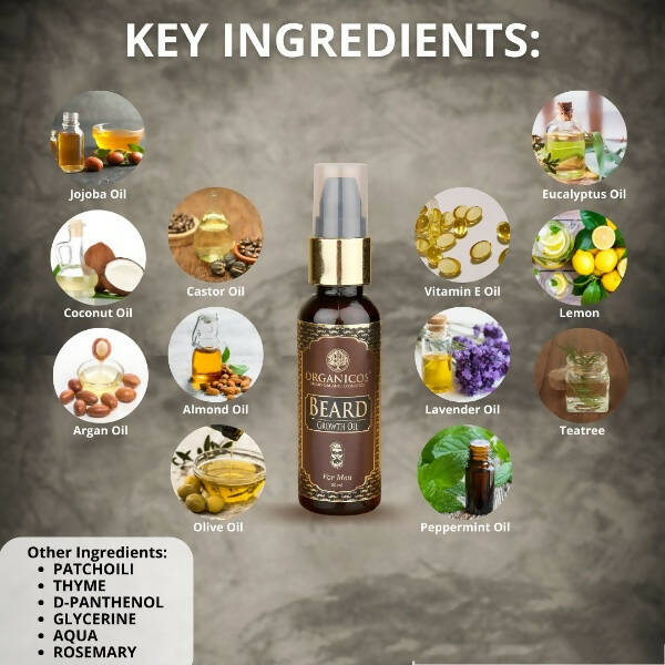 Organicos Beard Growth Oil - Distacart