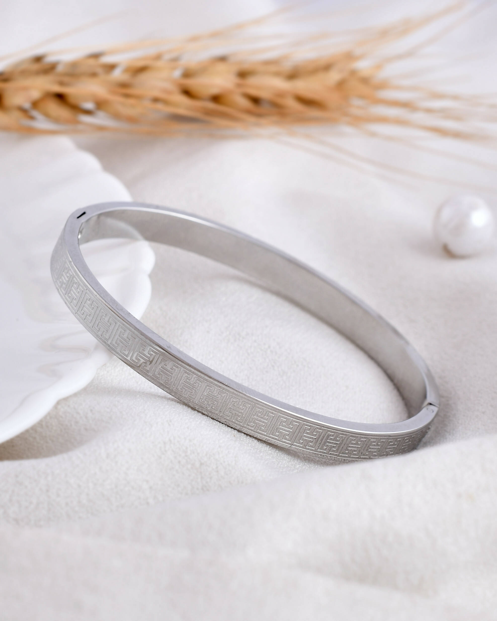 VOJ Stainless Steel Silver Bracelet - Distacart