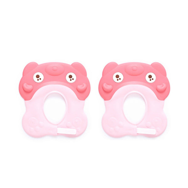 Safe-O-Kid Shampoo Shower cap for kids set of 2pcs- Pink colour - Distacart
