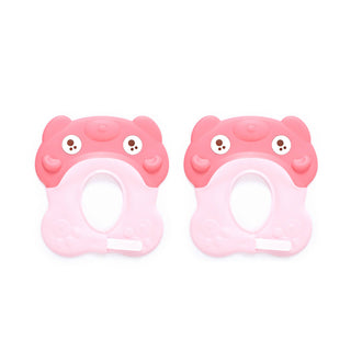 Safe-O-Kid Shampoo Shower cap for kids set of 2pcs- Pink colour - Distacart