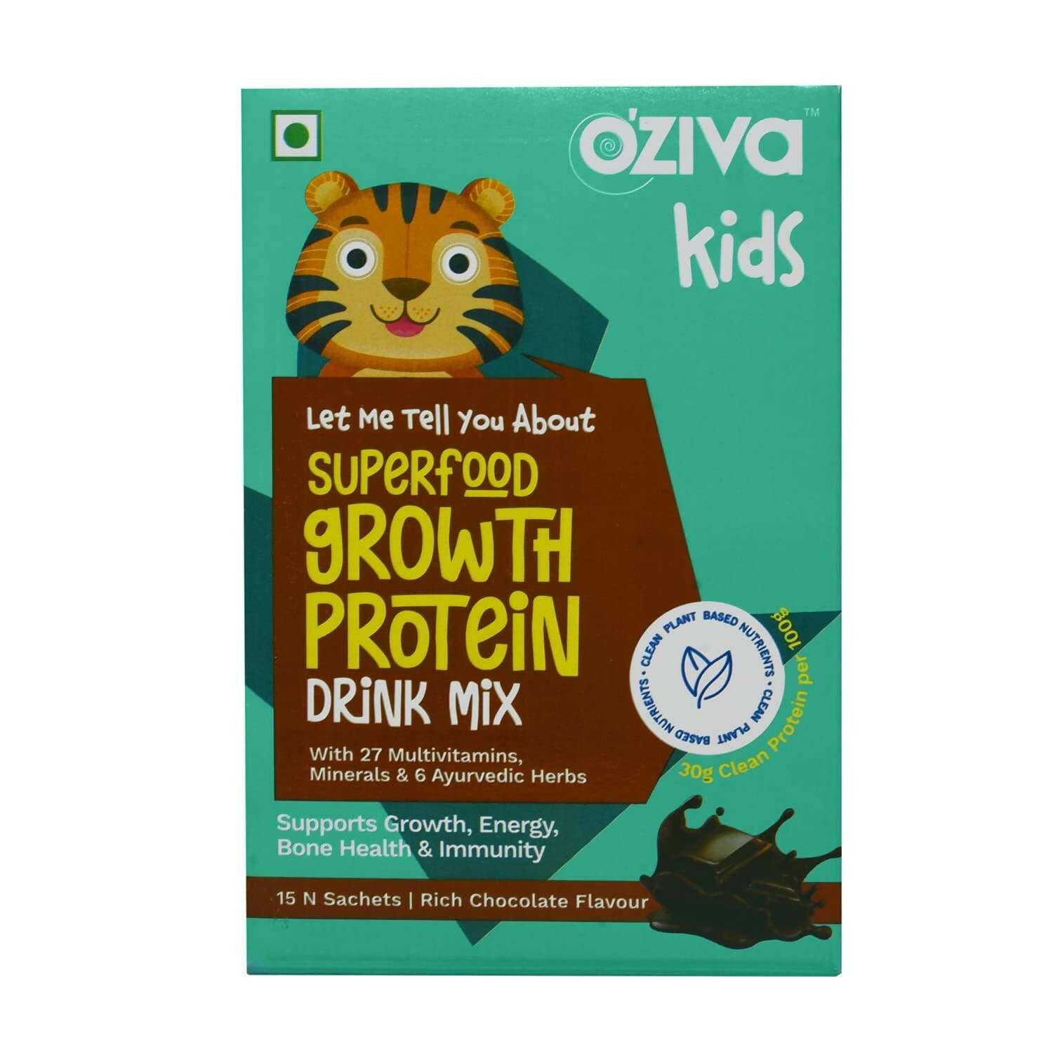 OZiva Kids Superfood Growth Protein Drink Mix - Distacart