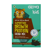 Thumbnail for OZiva Kids Superfood Growth Protein Drink Mix - Distacart