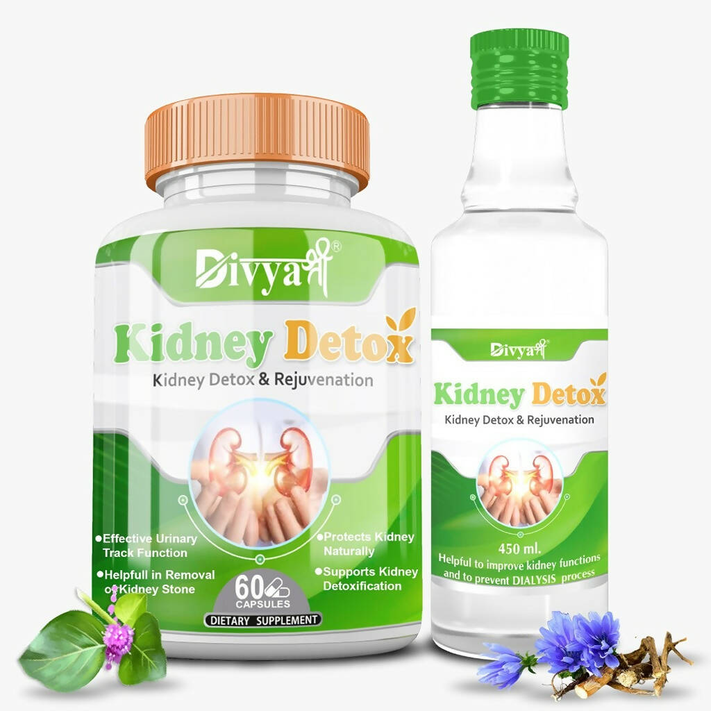 Divya Shree Kidney Detox Capsule & Syrup Combo - Distacart