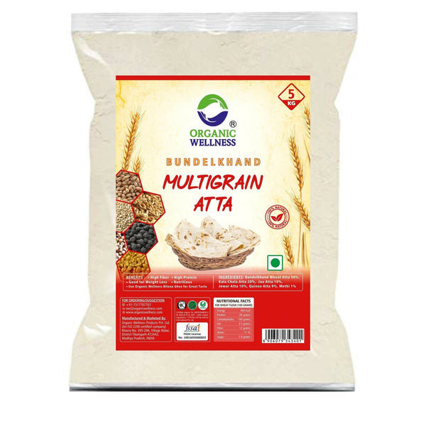 Organic Wellness Bundelkhand Whole Wheat Multigrain Atta - Distacart