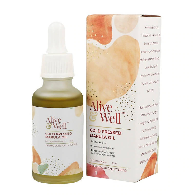 Alive & Well Cold Pressed Marula Face Oil - Distacart