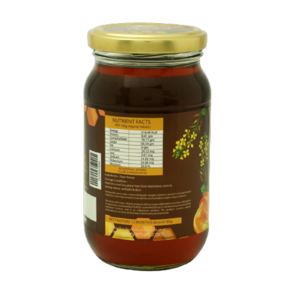 Gavyamart Mustard Honey Raw and Unprocessed - Distacart