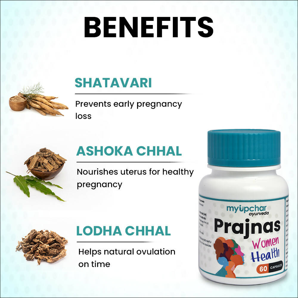 myUpchar Ayurveda Prajnas Women’s Wellness Veg Capsules - Distacart