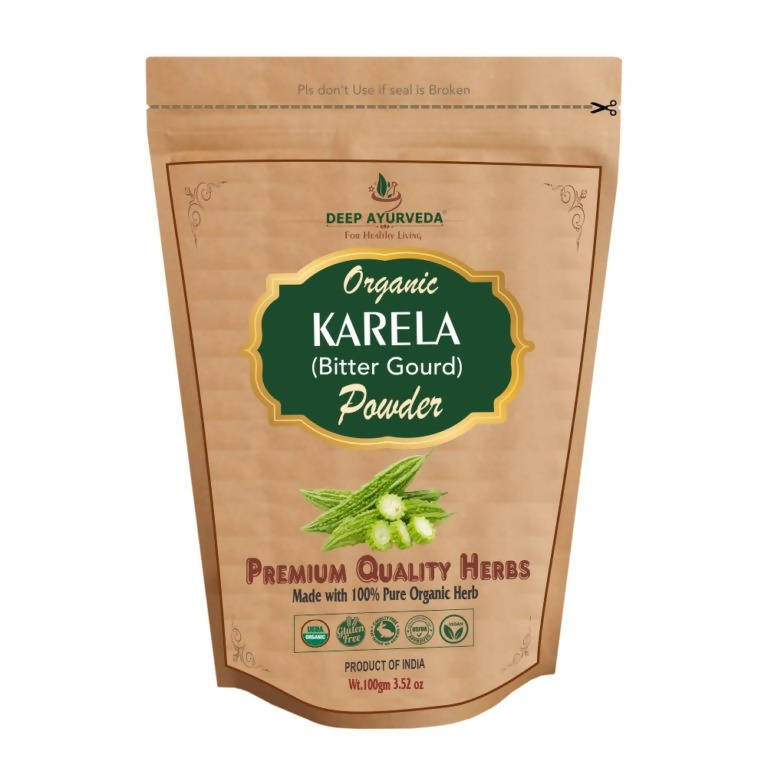 Deep Ayurveda Organic Karela Powder (Bitter Gourd) - Distacart
