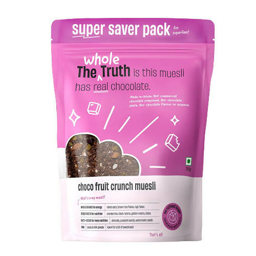 The Whole Truth Choco Fruit Crunch Muesli - Distacart