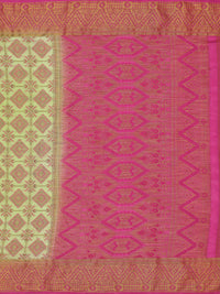 Thumbnail for Mimosa Women's Patola Style Art Silk Green Saree - Distacart