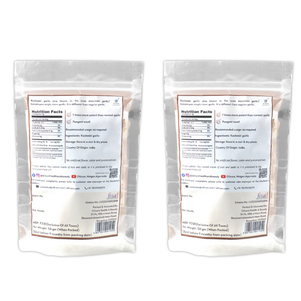 Nxtgen Ayurveda Kashmiri Garlic Single Clove - Distacart