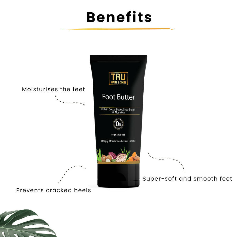 Tru Hair & Skin Foot Butter For Cracked Heels - Distacart