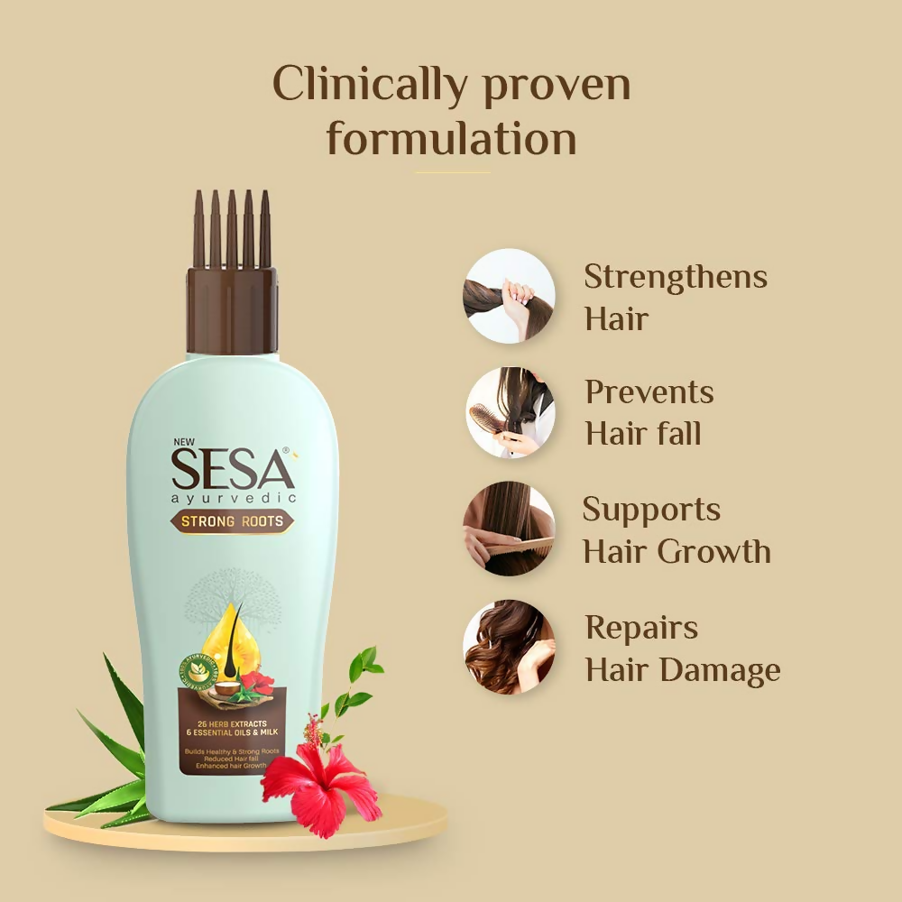 Sesa Ayurvedic Strong Roots Hair Oil - Distacart