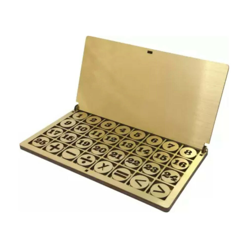 Kraftsman Wooden Portable Maths Number Counting Learning Game | Educational Toys | Montessori Games - Distacart