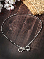 Thumbnail for NVR Women Circular Silver Plated Stretchable Metal Belt - Distacart