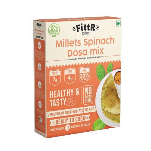 FittR biTes Millets Spinach Instant Dosa Mix - Distacart