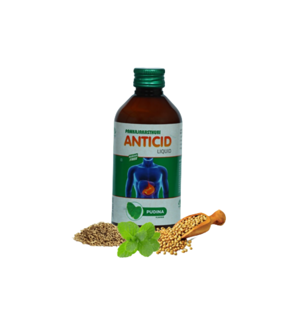 Pankajakasthuri Anticid Liquid Pudina - Distacart