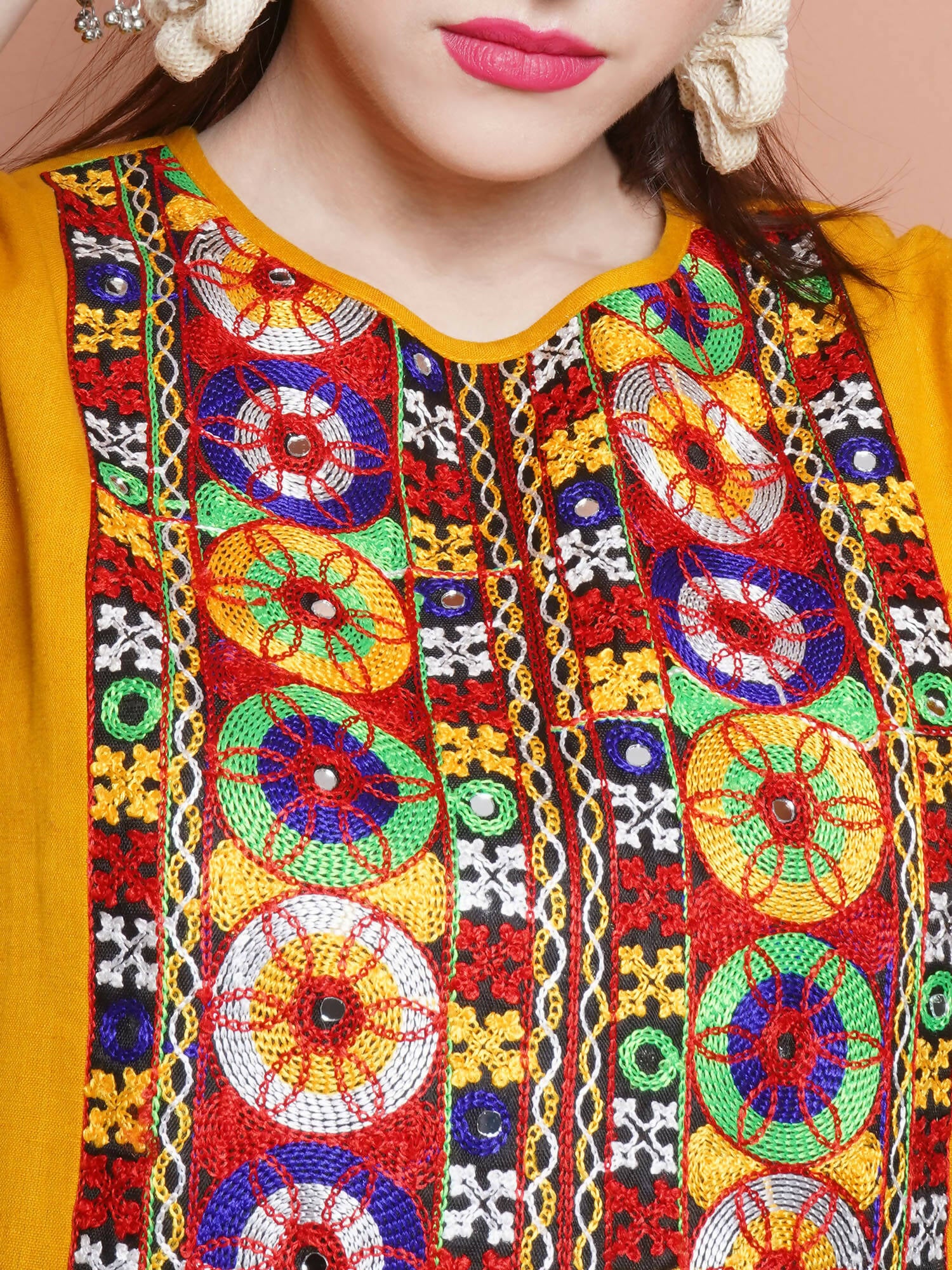 Women Republic Mustard Cotton Kurta Set - Distacart