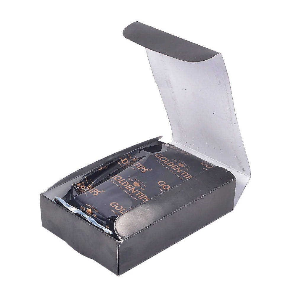 Golden Tips Kashmiri Kahwa Premium Green Tea - Royal Brocade Cloth Bag - Distacart