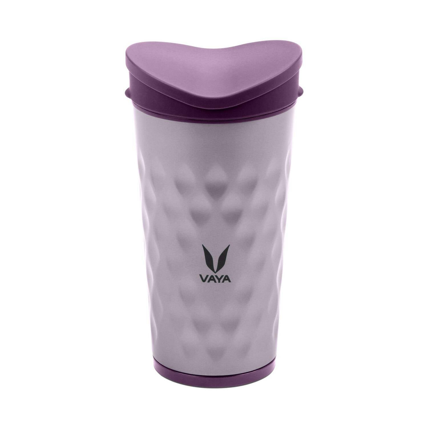 Vaya Drynk Stainless Steel Tumbler with Spill-Proof PediaSafe Lid - 350ml (Purple) - Distacart