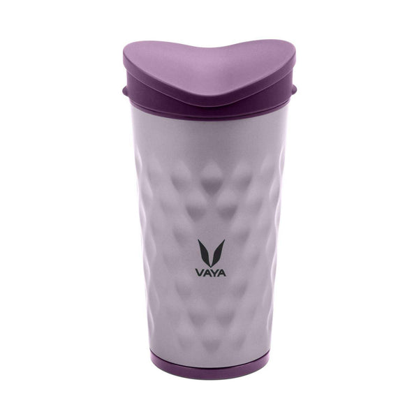 Vaya Drynk Stainless Steel Tumbler with Spill-Proof PediaSafe Lid - 350ml (Purple) - Distacart