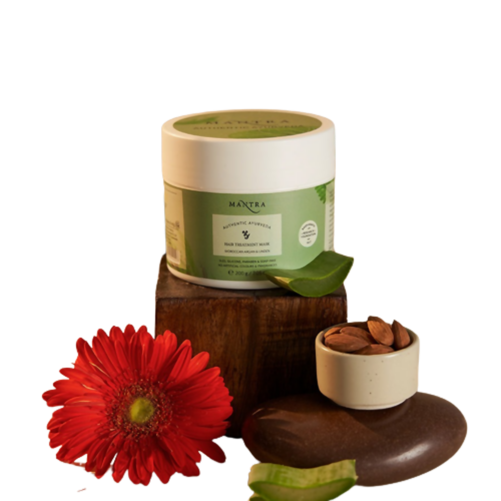 Mantra Herbal Hair Treatment Mask Moroccan Argan & Linden - Distacart