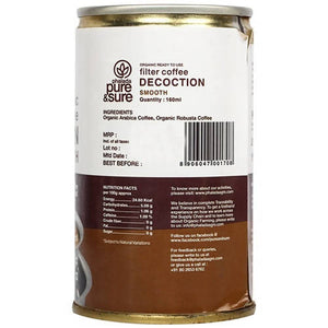 Pure & Sure Organic Filter Coffee Decoction - Smooth online