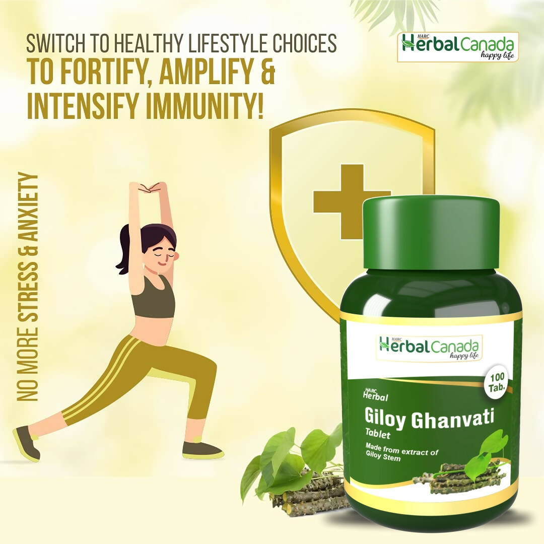 Herbal Canada Giloy Ghanvati Tablets - Distacart