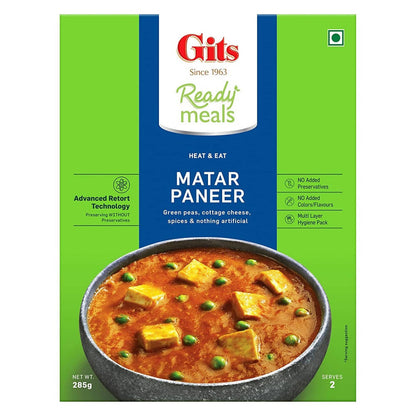 Gits Ready Meals Heat & Eat Matar Paneer ready eat