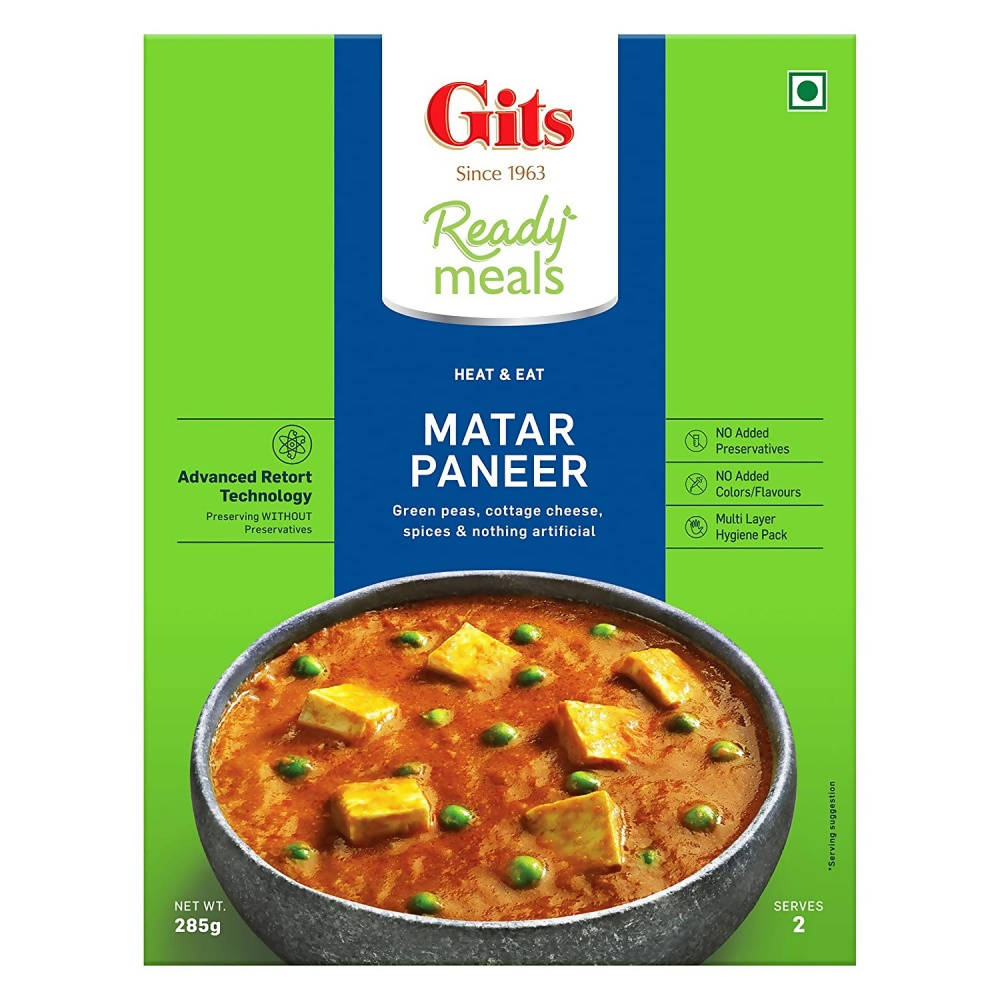 Gits Ready Meals Heat & Eat Matar Paneer ready eat