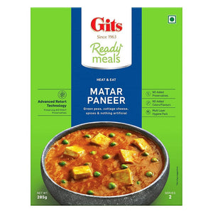 Gits Ready Meals Heat & Eat Matar Paneer ready eat