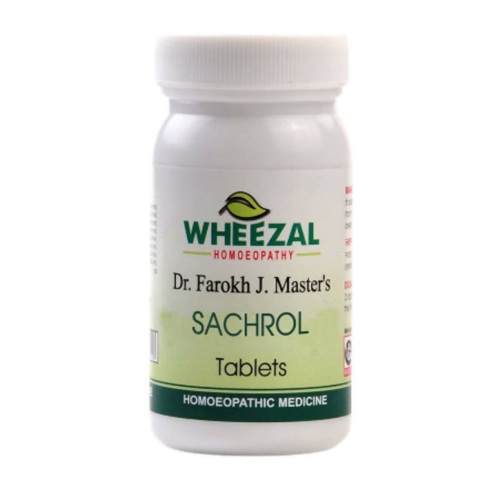 Wheezal Homeopathy Sachrol Tablets - Distacart