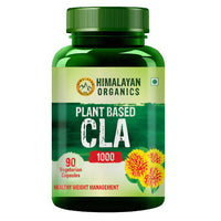 Thumbnail for Himalayan Organics Plant Based CLA 1000 Healthy Weight Management Vegetarian Capsules - Distacart