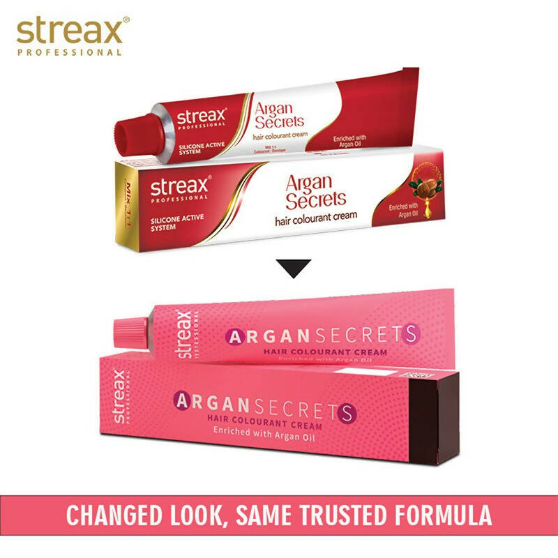Streax Professional Argan Secrets Hair Colourant Cream - Light Brown 5 - Distacart