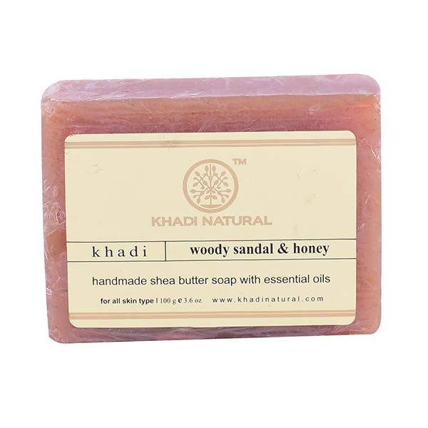 Khadi Natural Woody Sandal & Honey Soap